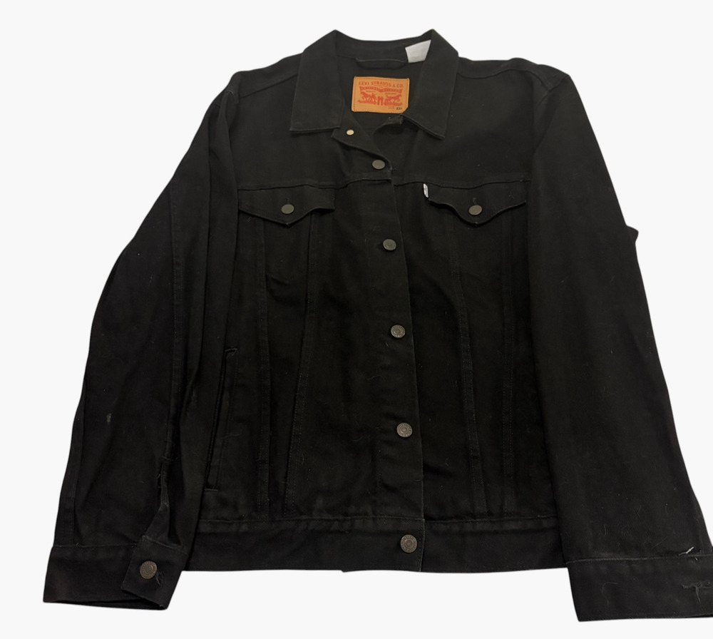 Levi’s Men’s Denim Trucker Jacket XXL Black Button Front Cotton